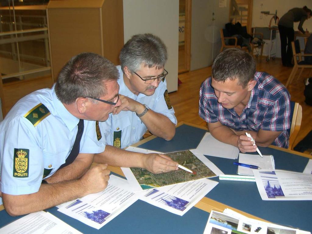 different professionals from the City of Aalborg involved in bicycle planning participated in the workshop.