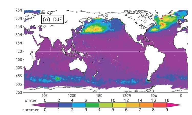 A global climatology of oceanic high wind speed events (> 20 m/s) From:
