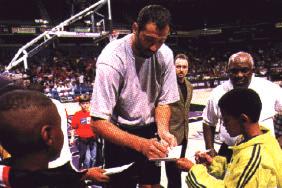 My teammates decided to get involved to do the same thing, Divac explained. So they have joined me now. We raise money here and in Europe.