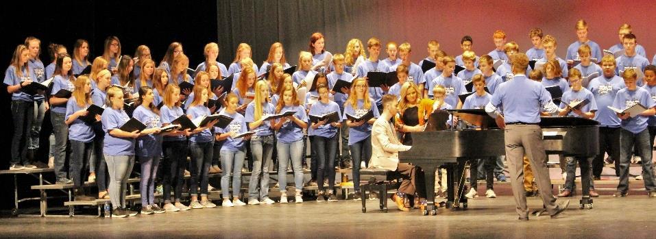 135 students from South Dakota were selected to prepare music with their directors, and perform an amazing