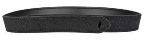25" (58MM) Standard duty belt with a suede lining 4-stitch design with free-sliding keeper to hold belt tip in place Double-tongued buckle and center belt stud fasten belt firmly around waist 87V