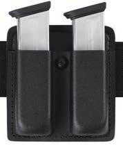 pouches, plus low cut allows for a quick and easy draw Tension screw allows retention adjustment 76* SINGLE MAGAZINE POUCH Several sizes to fit most popular magazines Also available in tactical