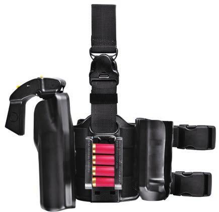 STANDARD DOUBLE LEG SHROUD WITH QUICK-RELEASE STRAP 34 Features harness and shroud to mount holsters and accessories Leg shroud features silicon strap for non-slip traction Ambidextrous 36 34 085 OC