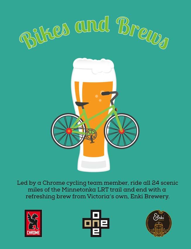 O1S1: PARTNERSHIPS // BIKES AND BREWS Partner with Chrome Industries, One On One Bike Shop, and Enki Brewery Chrome and One On One have established, tight knit community Event used to
