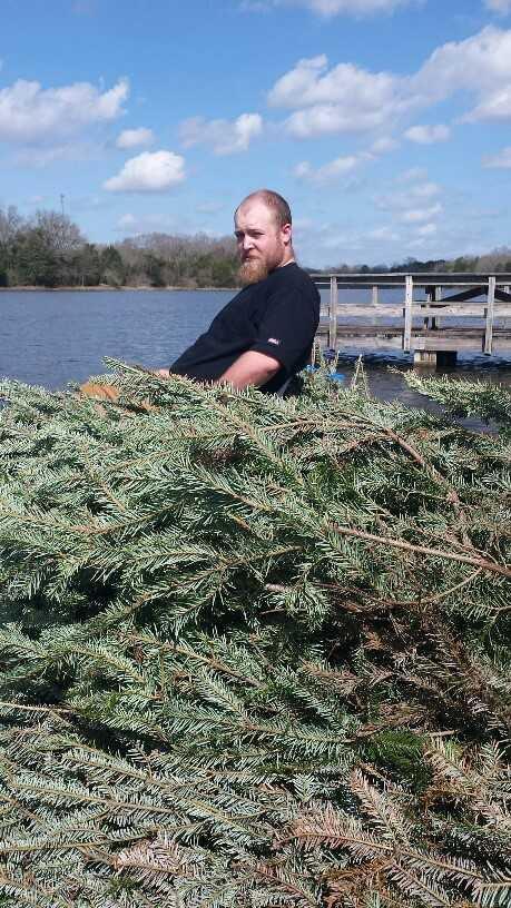 John Womer and I got tired of playing tugboat with all the Christmas trees