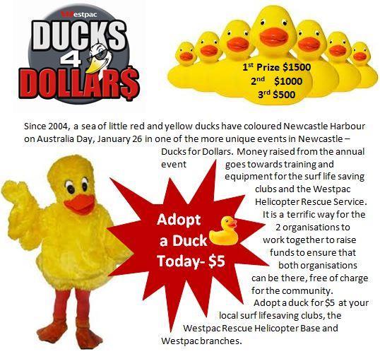 It s Duck Season Ducks for Dollars is now in full swing as a major fundraiser for our club. Until Saturday 25 2014, our club is hoping to raise over $12 000 from this annual event.
