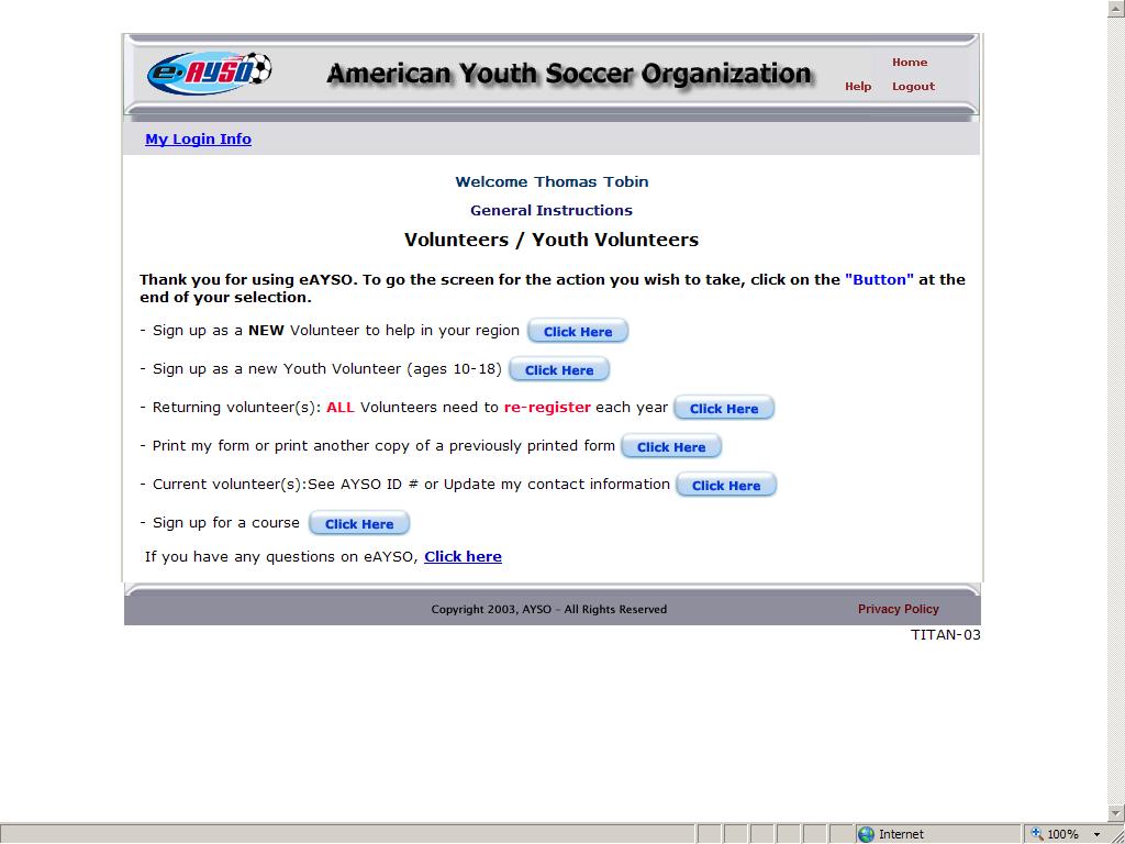 Hints from the Help Desk VIEWING AND PRINTING YOUR CERTIFICATION RECORD Commencing August 1, 2009, all AYSO coaches and assistant coaches who wish to coach in the AYSO National Games, in any