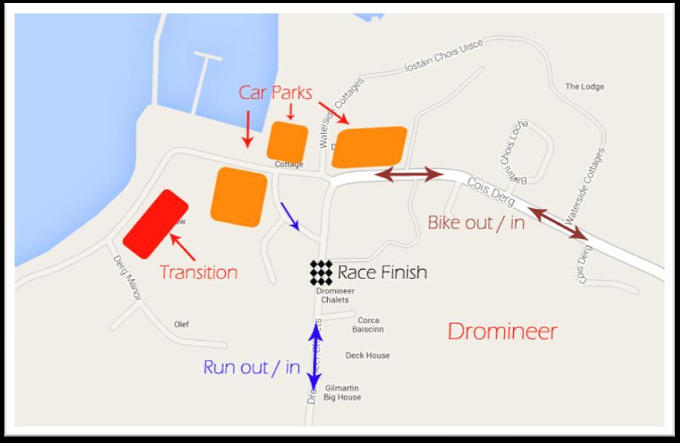 Parking Parking for the Lough Derg sprint is provided in a number of car parks adjacent to the main quay in Dromineer.