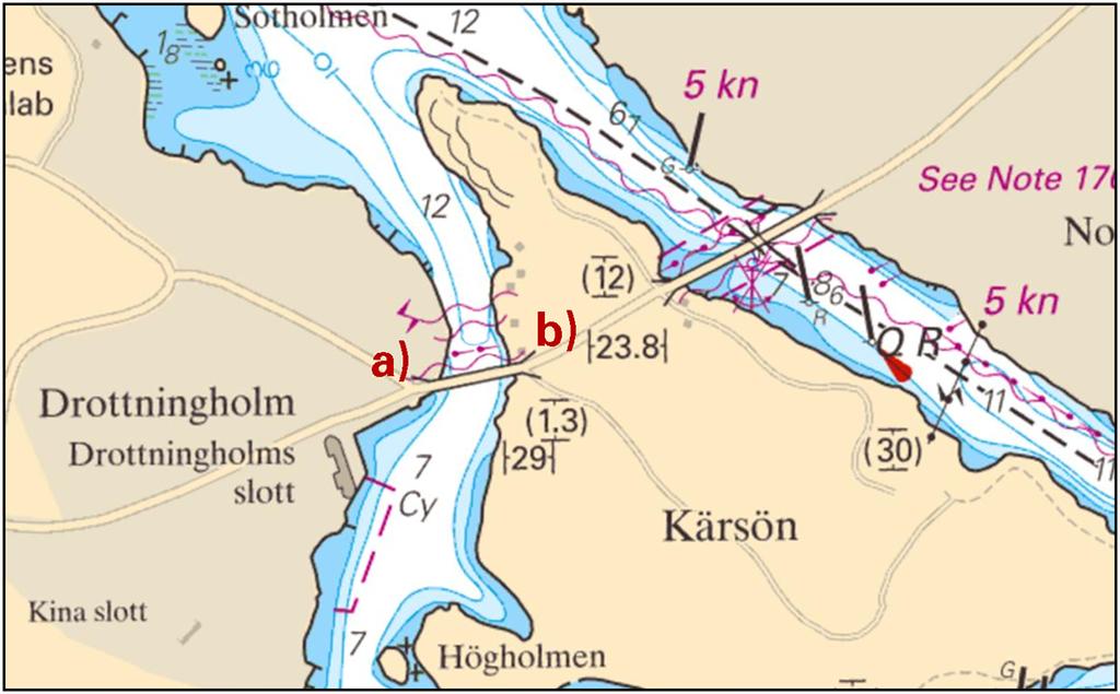 6 Submarine pipeline, north of bridge 'Drottningholmsbron' Sjöfartsverket, Norrköping. Publ. 28 mars 2017 * 11985 Chart: 10, 111, 113, 1131, 1133 Sweden. Lake Mälaren and Södertälje kanal.