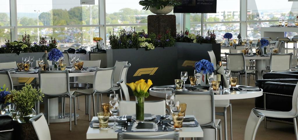 PADDOCK CLUB The finest way to enjoy a Grand Prix is inside the Formula One Paddock Club with expert views including the pit lane, and more!