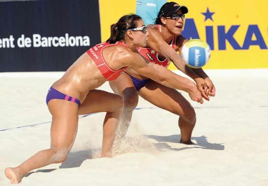 Beach Volleyball MEN & women Juliana and Larissa enter the history books with Barcelona gold Two days after capturing their fourth international Beach Volleyball tour championship together, Juliana