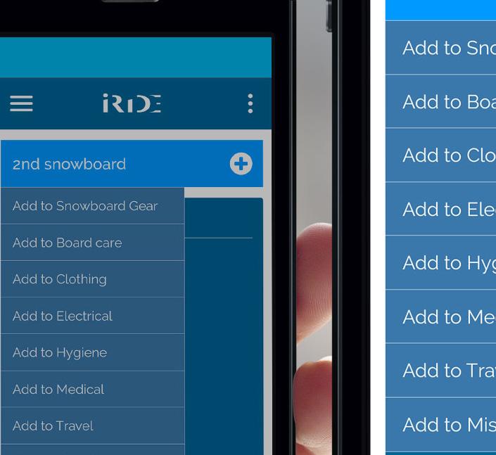 iride features structured Progression lists, designed to improve your riding.