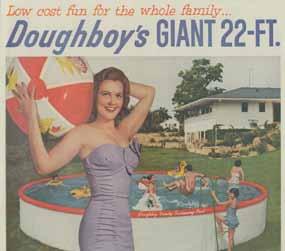 About Doughboy Over 60 years ago Doughboy forever changed outdoor family entertainment with the introduction of the first portable, storable, above-ground swimming pool.