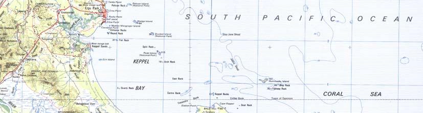 Sites chosen (figure 1) were: Pelican Island and Split Rock; Eastern North Keppel Island and Pumpkin Island; Barren Island and Egg Rock (2 occasions one set of deep and one of shallow sites); Miall