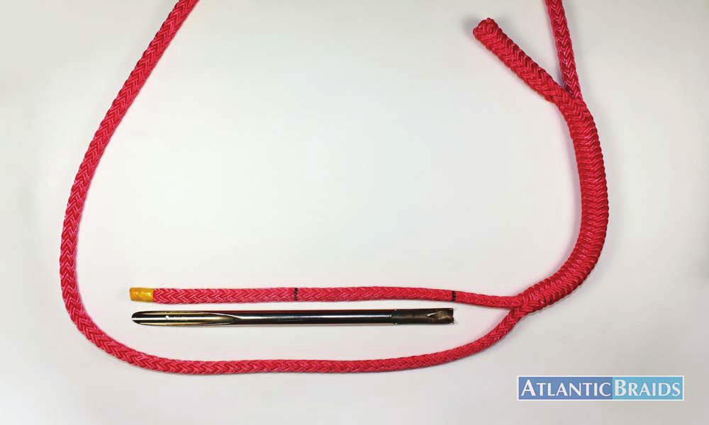 For more detailed instructions on creating this second back splice, see the steps listed above in Stage 1 