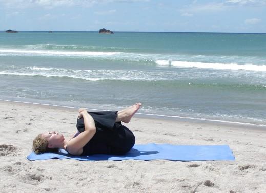 Lower ack Release & Relaxation. Lay on your back and draw your knees in to your chest ().