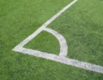 4. The penalty area Two lines are drawn at right angles to the goal line, 5 m from the inside of each goalpost.