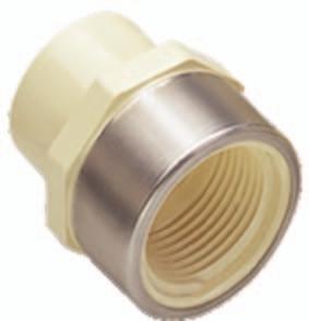 Spears EverTUFF Exclusive Specialty Fittings - All Lead-Free Gasket Sealed Brass-Threaded Transition Fittings CTS CPVC Push-on Couplings Uses NO Solvent Cement Permanent