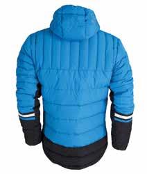Combining the soft hand 50D shell material with the down insulation, this hooded jacket is designed to keep you warm and cosy during your outdoor activities.