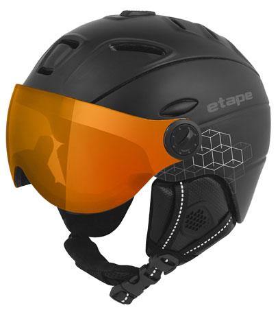 HELMET COMP PRO visor: orange mirror, protection level S2 100% UV protection anti-scratch
