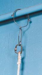 (2 m) and includes a carabiner and attachment bracket for installation on linemen s belts.