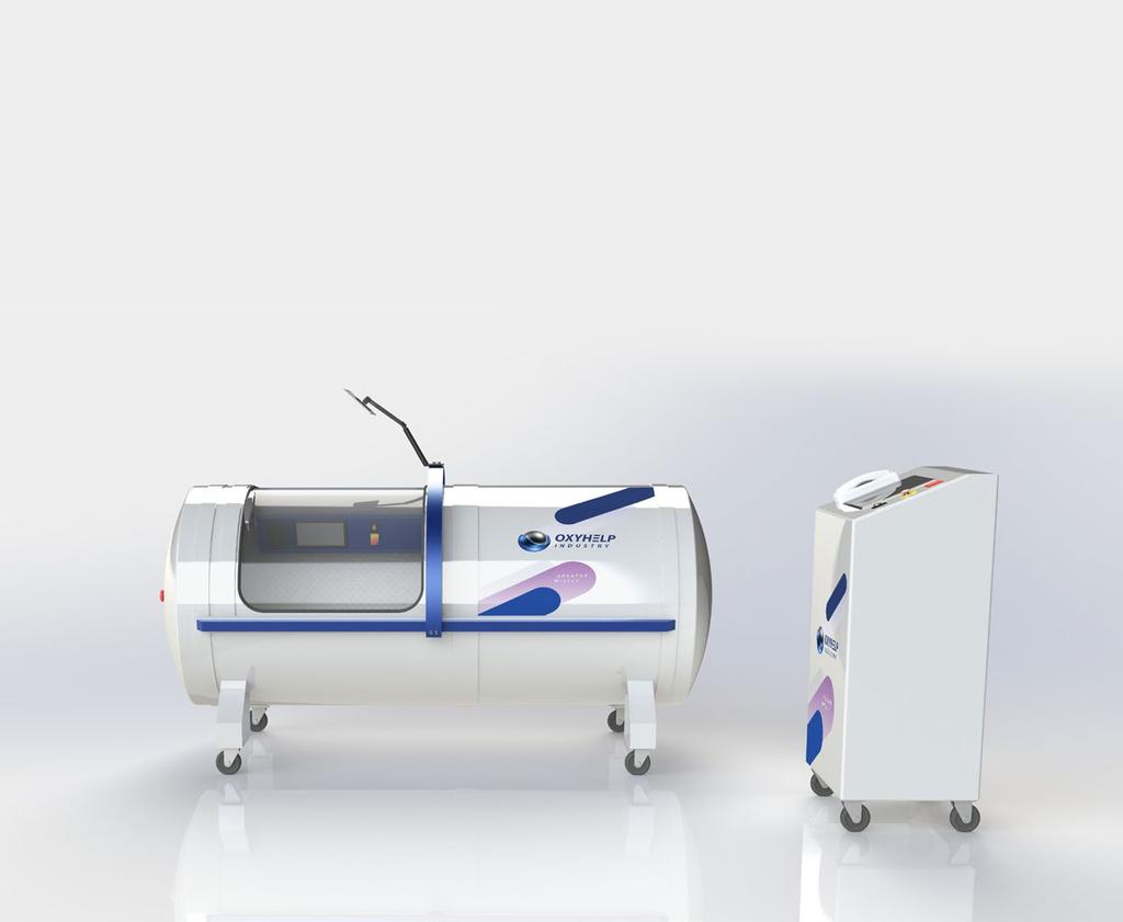 SPECIALIZED HBOT CHAMBER FEATURES Air filled system with oxygen provided through BIBS mask Dual over-pressure