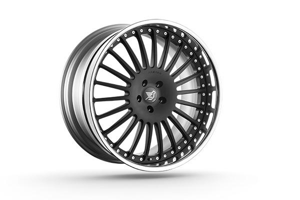 Wheel Design > wheel / tire combination ANNIVERSARY RACE 22 Application FA Anniversary Race anodized 9.5x22 OS12 BMW/MB For cleaning please use only clear water. No wheel cleaner. OrderNo.