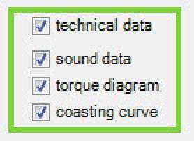 Tick the relevant boxes include the following information in the technical data sheet: fig.