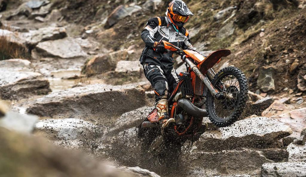 2-STROKE TPI THE 2-STROKE PARADIGM SHIFT The KTM 250 EXC TPI and KTM 300 EXC TPI models are the lightest Enduro models in their respective classes and are reaping accolades for their outstanding