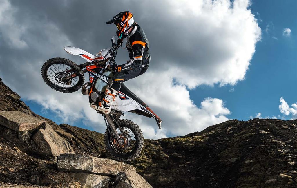 SIX DAYS THE ULTIMATE EXC MACHINE Offroad racing is really at the core of KTM and the recognizable KTM EXC SIX DAYS models are a real center point of our Enduro line-up.