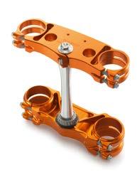 With its high-grade aluminum construction with an optimally tuned steering stem stiffness, this triple clamp with adjustable offset provides performance boosting stability and control with ideal