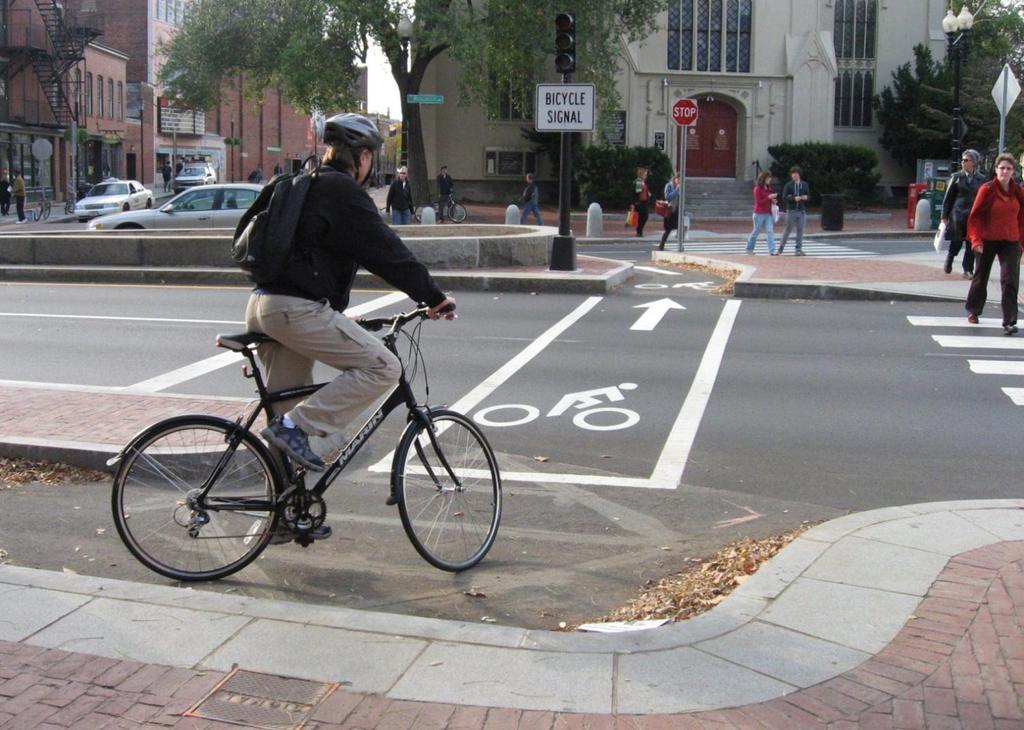Source: Cara Seiderman Then the cyclist can safety cross Mass Ave to