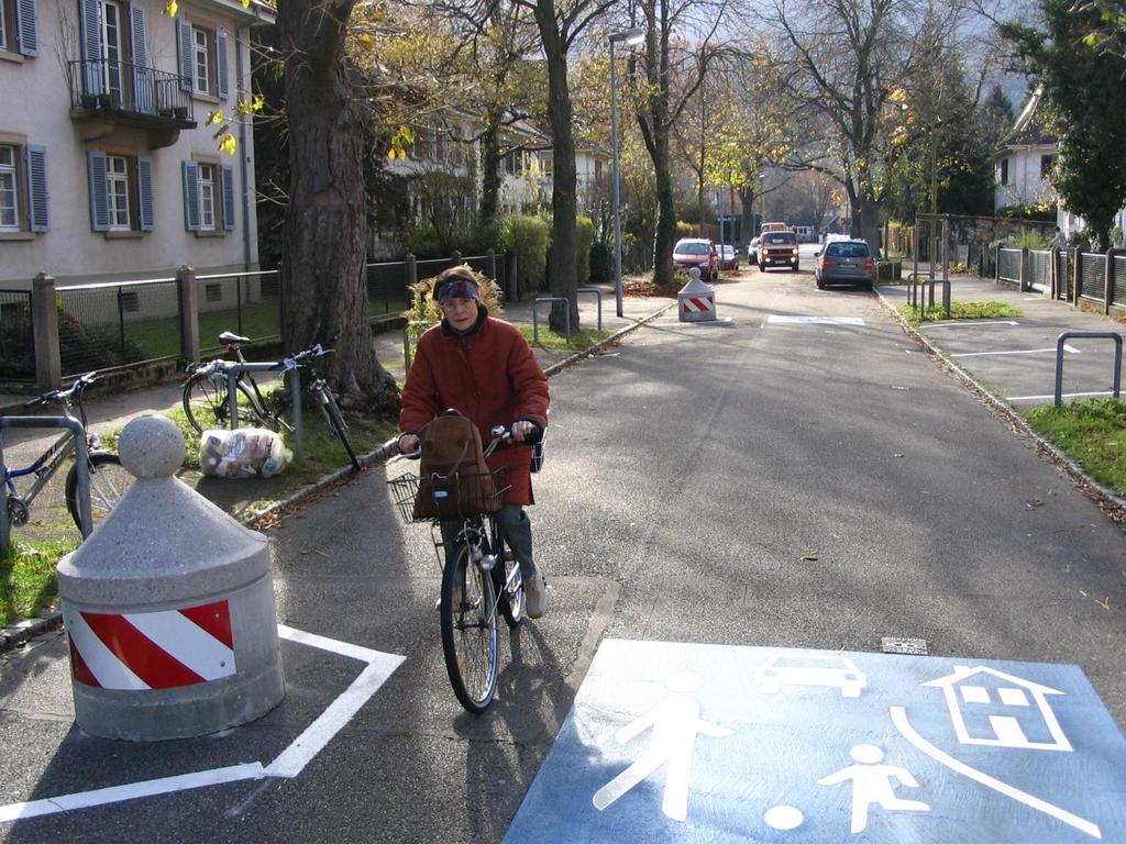 Traffic Calming in Freiburg, Germany Cheap, easy, fast,