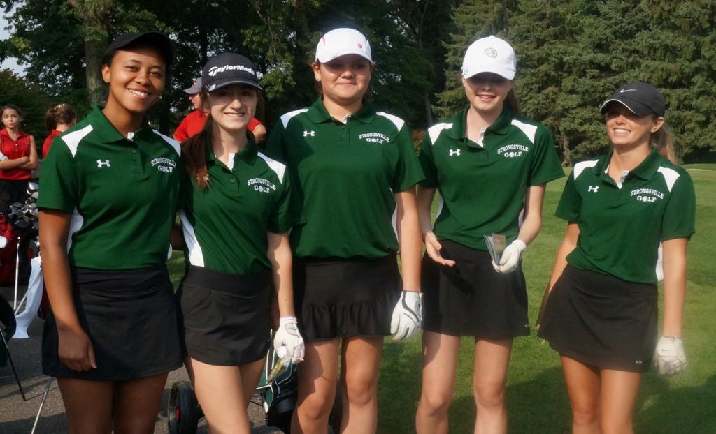VALLEY DIVISION Strongsville Girls Golf CHAMPIONS North East Ohio Conference Record Runner-Up Runner-Up CHAMPIONS FOURTH PLACE Varsity Record Conference Over-All GCC Conference 4 wins 6 loss 6 wins 7