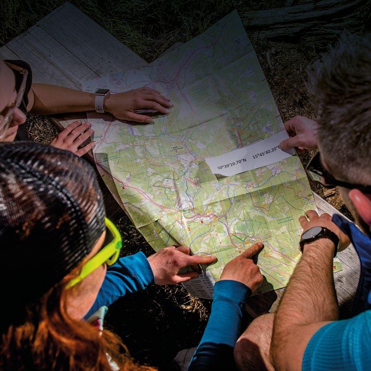 CAN YOU FIND YOUR WAY? ORIENTEERING GAME & GEOCACHING Test your navigational skills, establish priorities and advance using control points and coordinates.