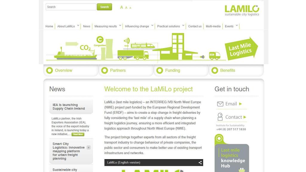 Lamilo - Last Mile Logistics - Consolidation Centres -EU Project.