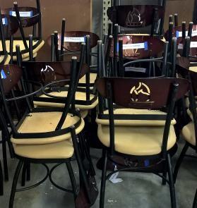#61 Lot of 35 Dining chairs with