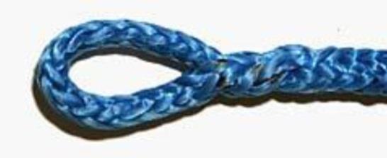 Knots can reduce a ropes breaking load by as much as 60% whereas a spliced rope