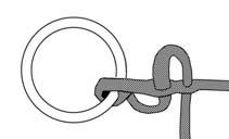 (Double loop shown) Insert the Fid through the centre of the rope, ensuring the Fid goes between the strands.