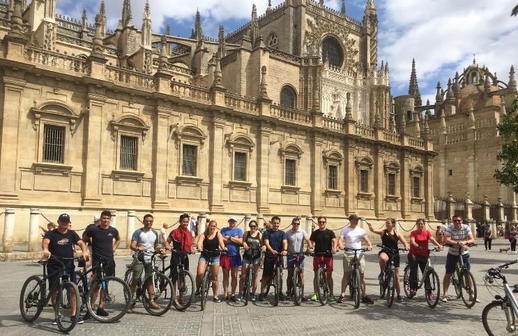 The teams enjoying the history and culture that the wonderful city of Seville had to offer.