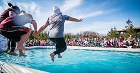 Section Opportunity to do a ceremonial ice dumping during the Polar Plunge kick-off with the emcee and Presenting Sponsor Ice-specific signage throughout the event $2,500 Exclusive Water Sponsor