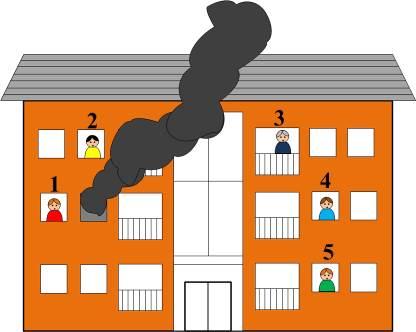 When multiple people emerge from upper floors windows and balconies during a working fire, the truck company must determine who is in need of immediate rescue versus those individuals whose egress