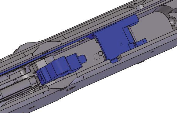 4. Move the slide rearward to clear the bolt link assembly.