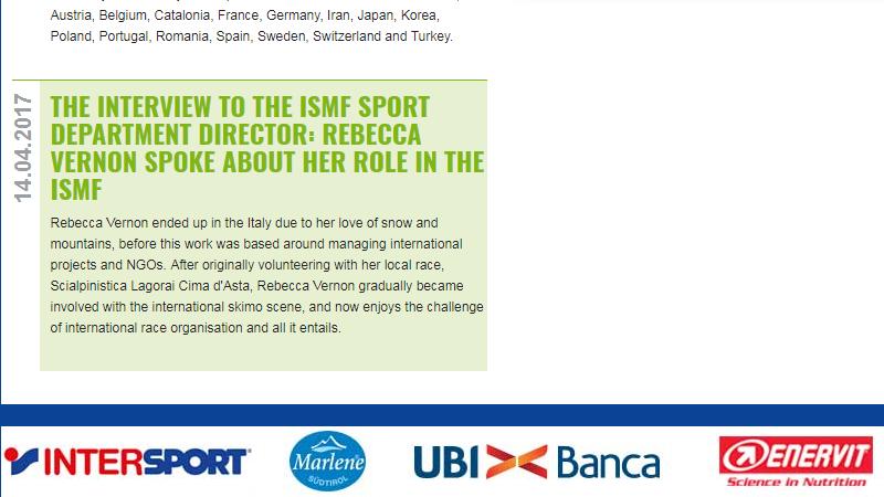 BANNER ON THE ISMF SPORTS