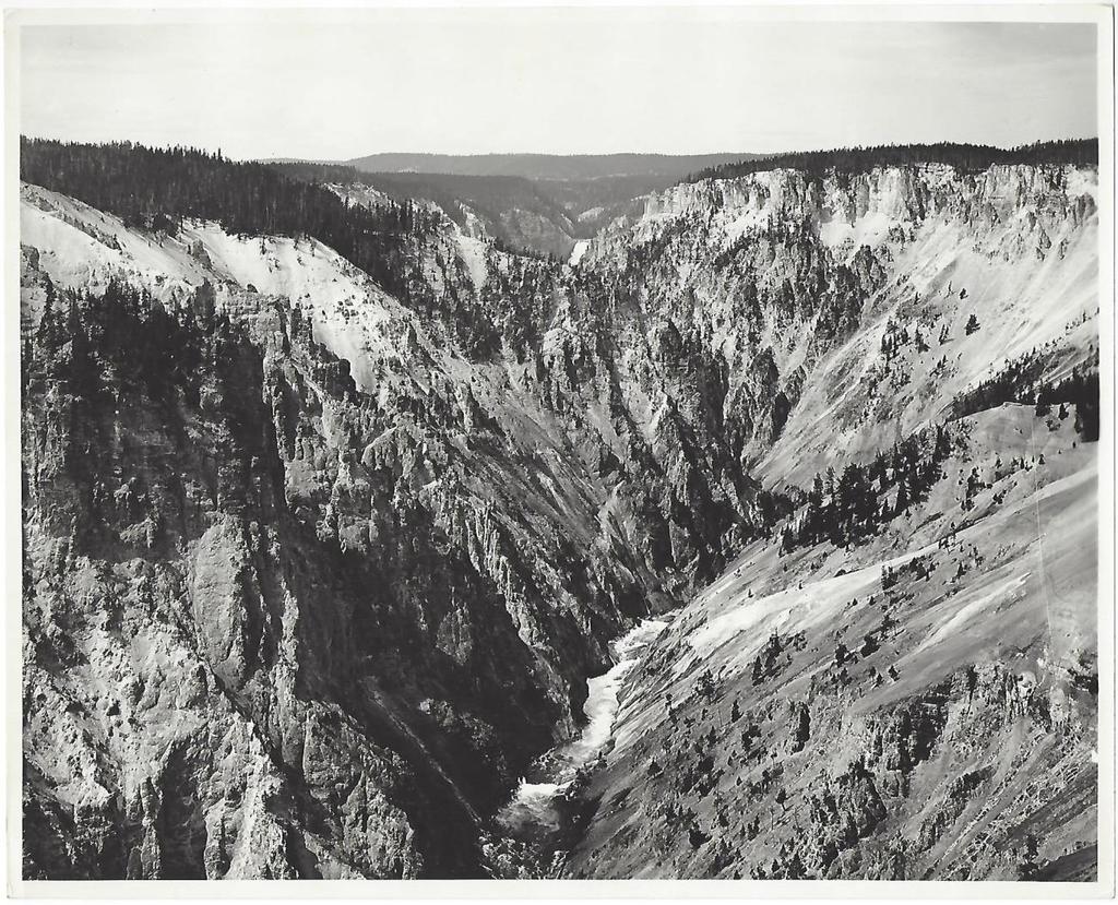 Yellowstone River from Inspiration Point 1- Shipler, Harry. Grand Canyon of the Yellowstone River. Salt Lake City: Shiplers Commercial Photographers, [1908].