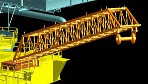 Bridge Details Gangway Length is 40m Gangway originates from the main deck of the spar The gangway s wheels