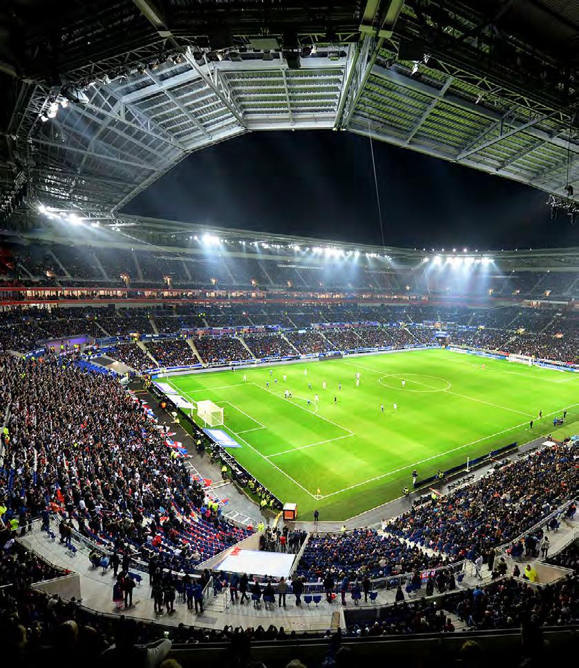 The Stade de Lyon, with a capacity of nearly 60,000 seats, is special in that it ll be hosting only three matches, all categorised as top-matches : the semi-finals and the final of the competition.
