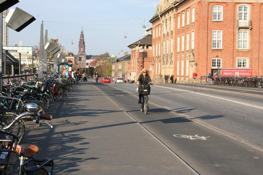Standard CPH cycle track, one-way 1.