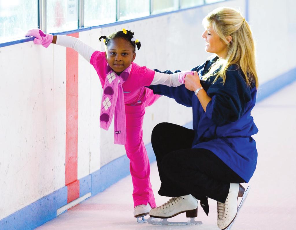 Skating School follows the Learn to Skate USA curriculum, which maintains that skills learned at each level build on the preceding ones.