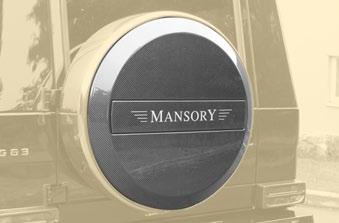 MANSORY BODY OPTIONS FOR YOUR MERCEDES-BENZ AMG G63/G65 FROM 2012 - G350/G500 FROM 2015 Spare wheel cover with illuminated MANSORY logo G63 831 751